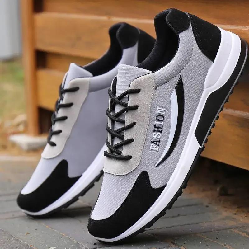 New Men's Sneakers Retro Running Shoes for Men Thick Bottom Patchwork Male Sports Shoes Trendy Sneakers Male  Hombre