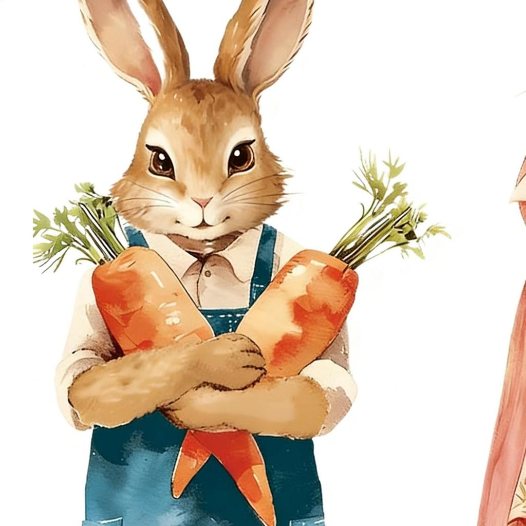 Easter Rabbits Door Sticker Kid Room Decoration Wall Window Decals Bedroom Self-adhesive Home Decor Wallpaper Cute Bunny Mural