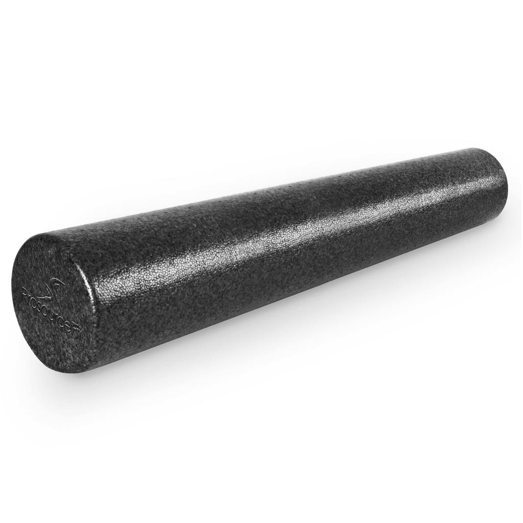 ProsourceFit High Density Foam Rollers 36 inches Firm Full Body Athletic Massage Tool for Back Post Workout Muscle Black - long, Stretching, Yoga,