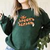 Spooky Season Sweatshirt Spooky Season Halloween Hoodie Cute Ghost Graphic Pullover Spooky Vibes Halloween Crewneck Sweatshirts