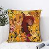 Lion King Simba Square Pillow Case Polyester Cushions for Sofa  , Customized Pillowcase