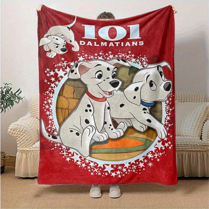 1pc,101 Dalmatians Print Blanket Home Decor, Couch Throw, Outdoor, Gift for Dog Lovers, Coverlet, Bedroom, Living Room, Travel