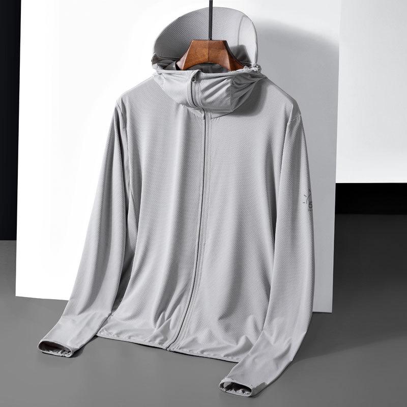 Men s Ultra-Thin Ice Silk UV Protection Summer Fishing Jacket - Breathable, Cool, and Popular 9XL