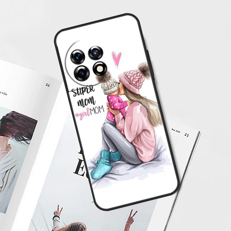 Baby Mama Tochter Mädchen Sohn Papa Hülle Für OnePlus Nord 5 CE 2 3 4 Lite N20 N30 OnePlus 13T 13R 12R 9 10 Pro 11 12 13 15 Abdeckung