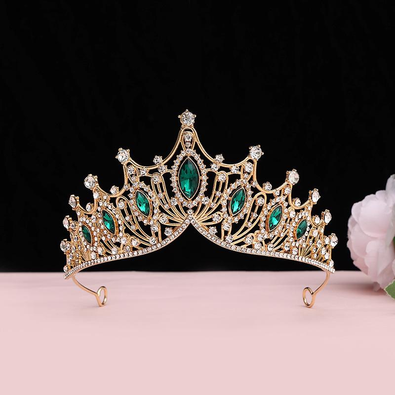 Bride's Crown Headband Wedding Korean Birthday Gift Adult Gift Crystal Crown Princess Dress Hair Accessory