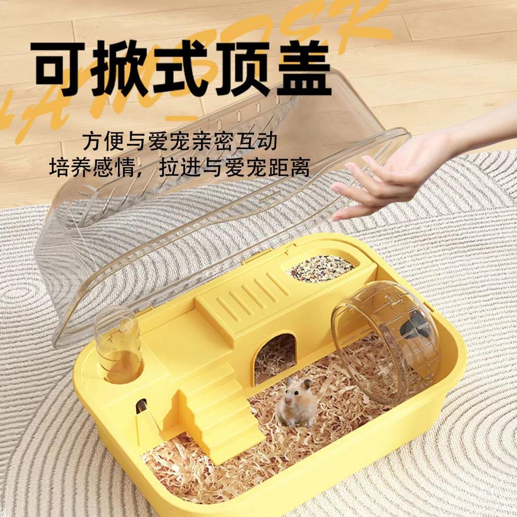 Large Luxury Hamster Cage Acrylic Hamster House Spacious Villa for Golden Hamster Pet Supplies