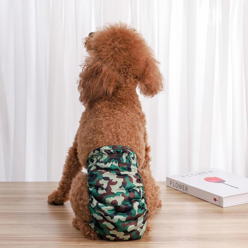 Plaid Washable Safety Diapers for Small Dogs