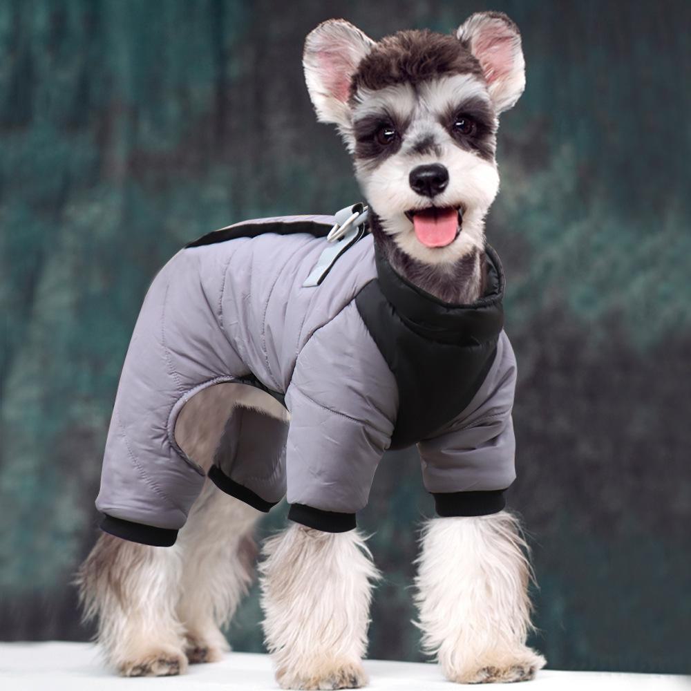 Waterproof Winter Warm Dog Coat - Thick Cotton Four-Legged Jacket