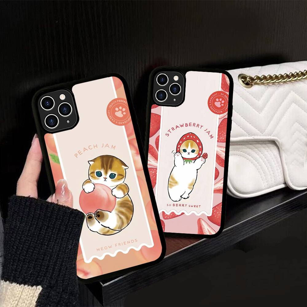 Mofusand Cat Popular Cute PC+TPU Phone Case For IPhone 17 16 15 14 PRO MAX 11 12 13 PLUS MINI Cover