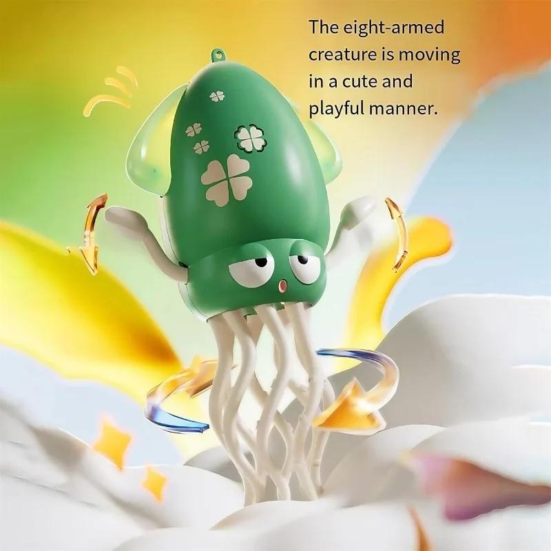 2025 Funny Dancing Octopus Electric Fidget Toys for Kids Baby Lights Music Antistress Stress Relief Toy for Children Adult Gifts
