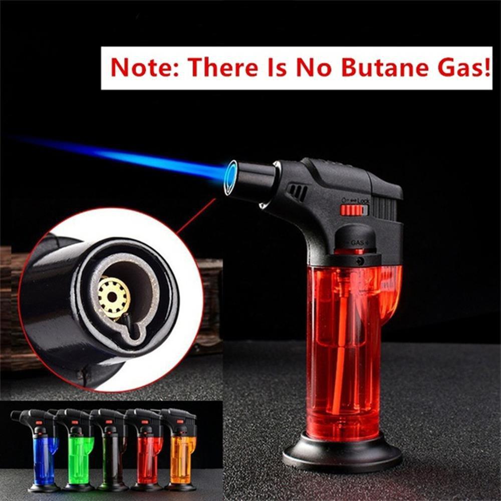 Windproof Torch Lighter for Candle Fireplace Camping BBQ Kitchen (No Fuel)