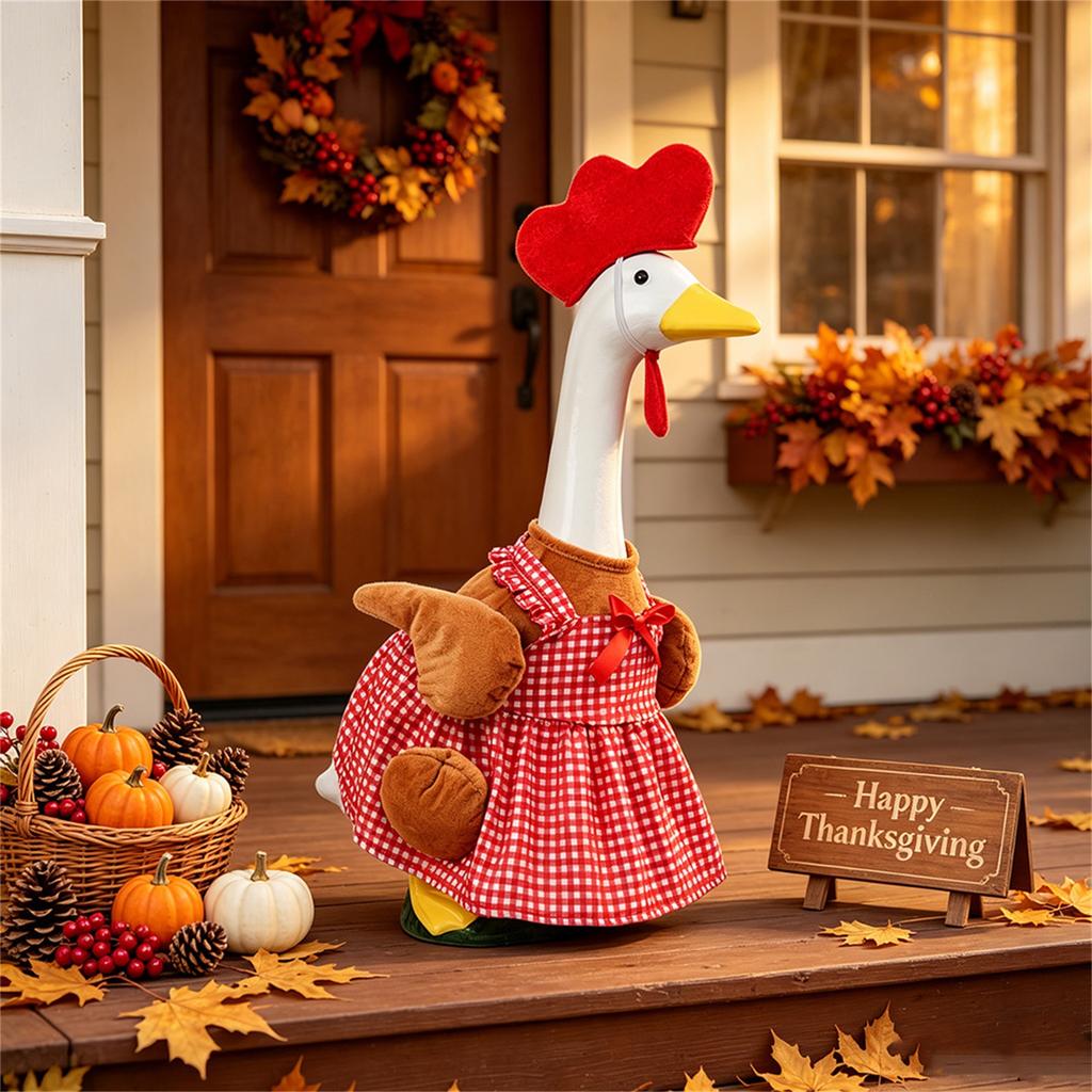 23-Zoll Veranda-Outfit - Thanksgiving Rustikales Kostümset für Dekoration ( Nicht enthalten)
