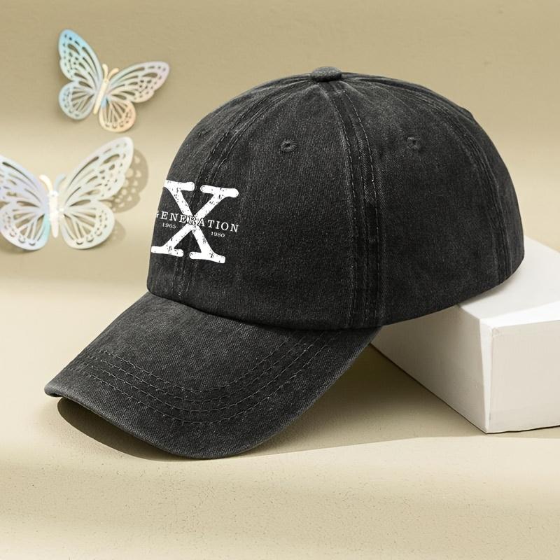Letter Printed Hat New Style Baseball Cap for Men and Women European and American Washed Old Soft Top Retro All-match Peaked Cap