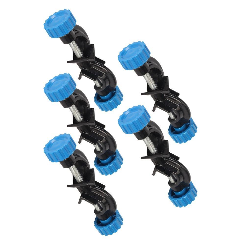 5 Pack Aluminum Alloy Lab Stand Clamp Holder 18mm Rod Diameter 21mm Rod Diameter Boss Head Clamp Holder Right Angle Design