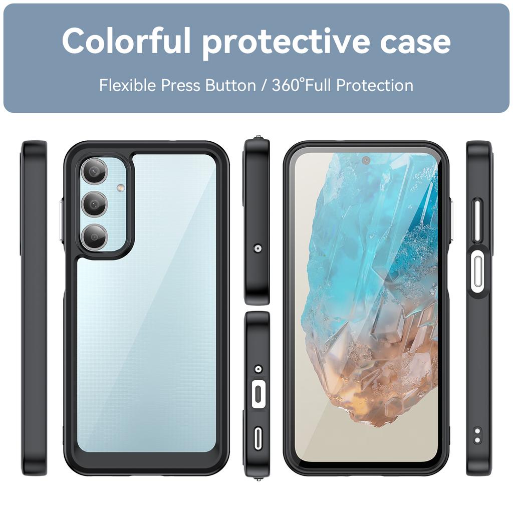 For Samsung Galaxy M35 5G Shockproof Case TPU +Acrylic Protective Clear Phone Cover
