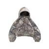 Retro Leopard Print Hooded Sweatshirt: Men's Hip Hop Zip-Up Pullover Sportswear