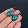 Green Chalcedony Copper Electroformed Earrings, Handmade Gemstone Earrings Jewelry, Gifts For Wife Brand New Earrings