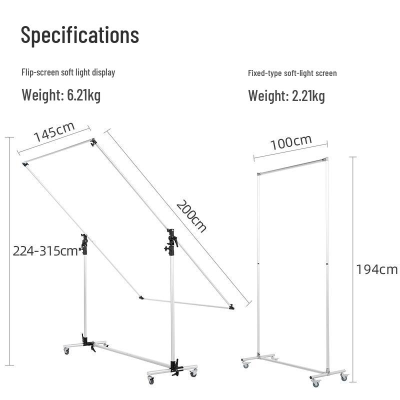 Ambitful Zhijie Soft Light Flip-able Advertising Screen for Portrait and Still Life Film Shooting