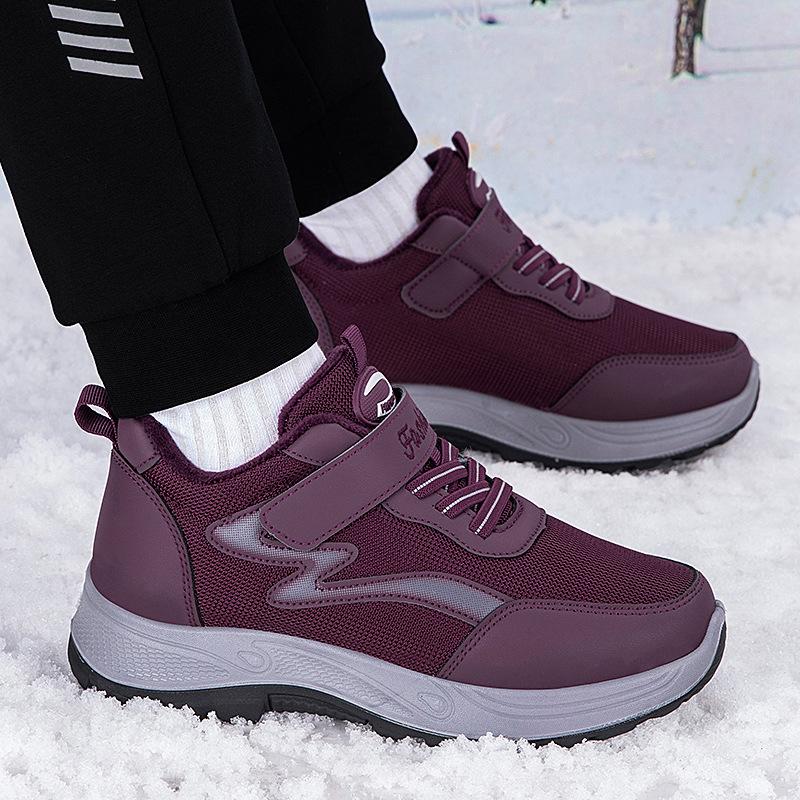 Fleece warm medium waterproof and non-slip cotton shoes winter outdoor wear-resistant lightweight snow boots high-top cold-resistant men's shoes