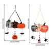2pcs/set Colorful Halloween Wooden Pendants Pumpkin Bat Ghost Wall Hanging  Ghost Festival