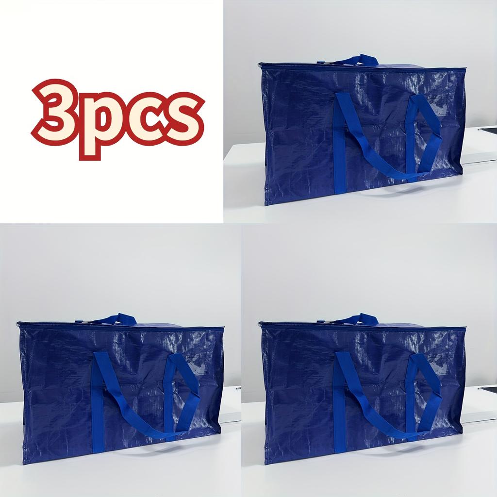 1/3PCS Oversized Moving Bags - Heavy-Duty Storage Tote with Reinforced Handles | For Clothes & Moving Supplies