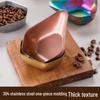 304 Stainless Steel Coffee Bean Weighing Dish with Colorful Display Tray