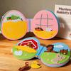 Rabbit Cartoon Portable Fabric Book With Felt Material For Kids Room Storage