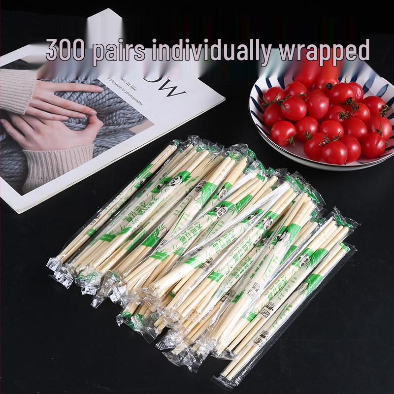 ZISIZ Individually Wrapped Bamboo Chopsticks