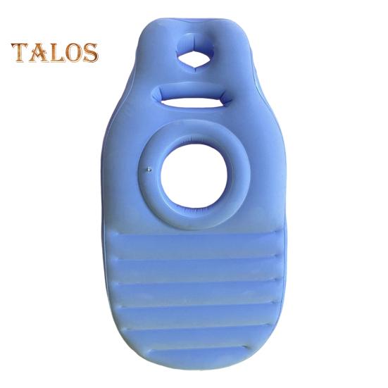 

Надувной коврик для йоги для беременных, эргономичный матрас из ПВХ для поддержки сна с отверстием, герметичный, облегчающий боль во время беременности, надувная подушка для всего тела синий