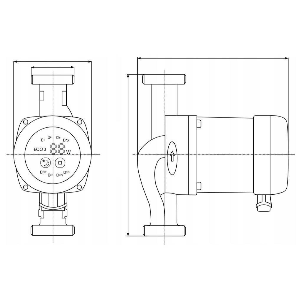 Electronic Water Circulation Pump For Beta 2 25-40/180 Ibo Central Heating Furnace 1 Pc