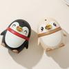 Toothpick Holder with Penguins Designs PP Construction Easy To Cleaning Toothpick Dispenser for Various Setting