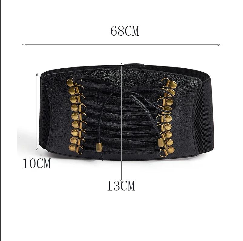 Guaina modellante da donna Gotica Bustier Sotto il seno Allacciatura in pizzo Modellante pancia Cintura addominale Corsetto Top sexy Cinture Corsetto in pelle