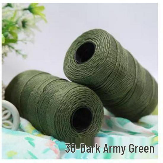 Ice Silk Three-Strand Yarn for Crochet Bags, Hats, Seat Cushions, Bottle Sleeves, and Slippers