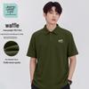 Men's Waffle Knit Short-Sleeve Polo Shirt
