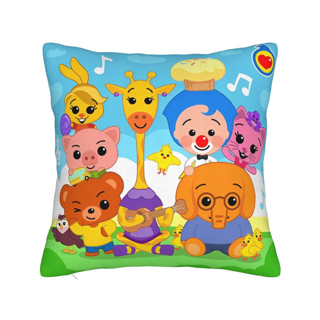 SSimon Cat Square Pillow Cases Cartoon Humorous Cat Cushion Cover Zippered Decorative Throw Pillow Case Cover for Home x