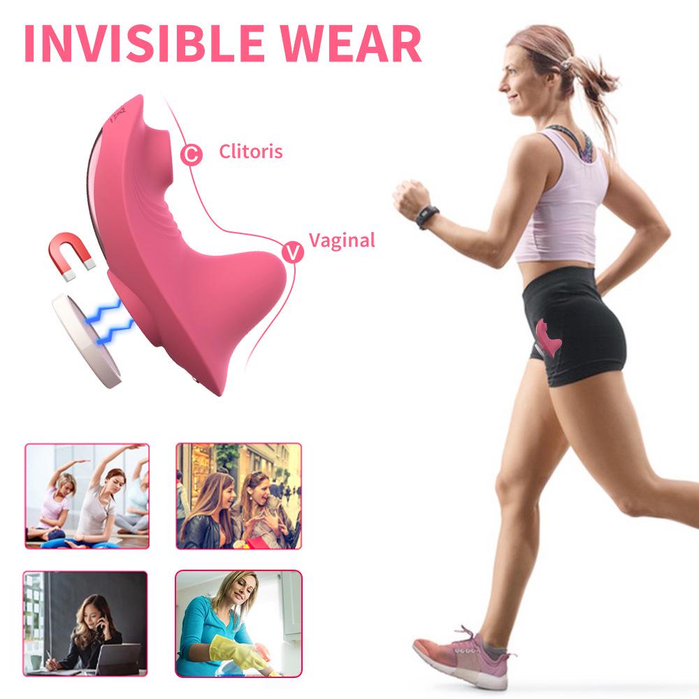 Compact Magnetic Wearable Vibrator with Remote Control for Women - Discreet Adult Pleasure Device