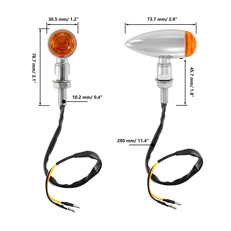 New Universal Motorcycle Turn Signal Lamps 12V LED Motorcycle Turn Signal Light Fit For Harley/Yamaha/Suzuki/Kawasaki All Models