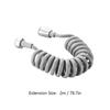 2m 3m 5m Spring Shower Hose Meters Water Plumbing Hose Plastic Bathroom Water Toilet Bidet Sprayer Telephone Line Soft Hoses_