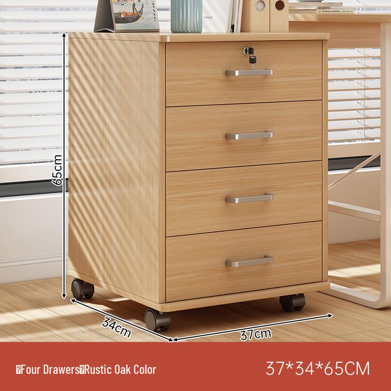 Multi-Layer Office Storage Cabinet with Lock and Drawers