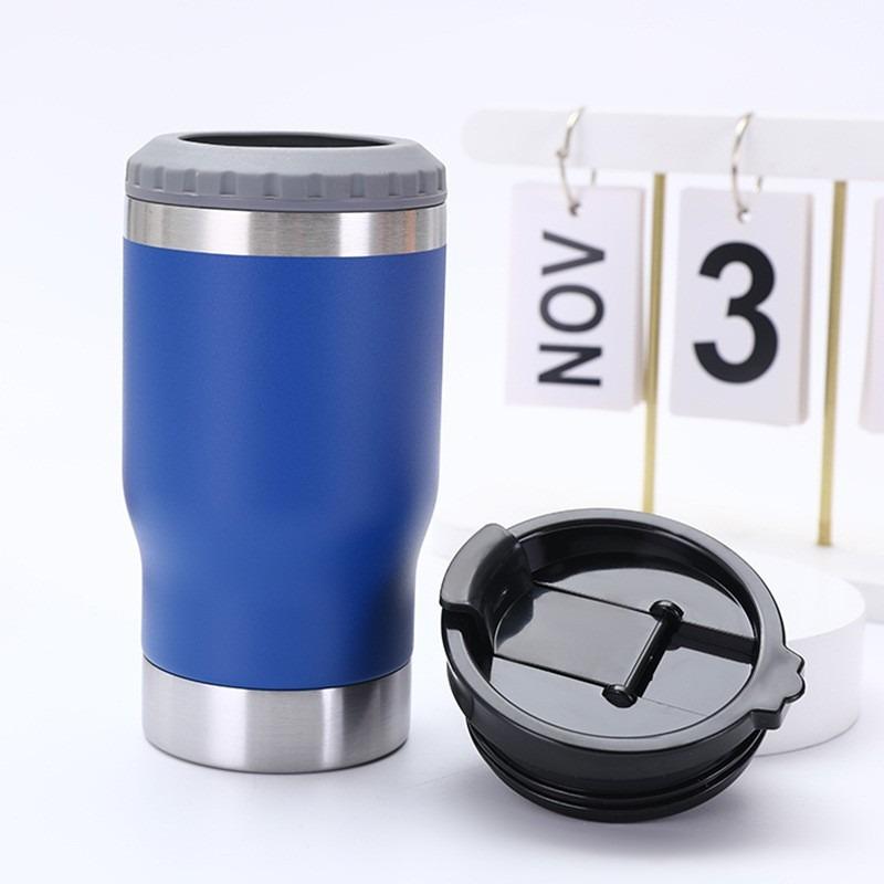 14oz Beer Mug Thermos Cup with Bottom Bottle Opener Stainless Steel Insulated Cup Portable Cold&Hot Storage Tank for Camping