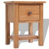 Day and Night - Day and Night Solid Oak Wood Bedside Table 36x30x47 Cm