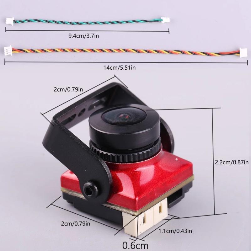 Ratel 2 V2 FPVs Camera 2.1mm Lens Low Noise 1200TVL 165° Camera Format Switchable for Remote Controlled Drones