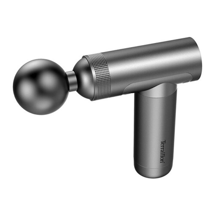 Pistolet de massage - terraillon - muscle massager - récupération et relaxation - 3 vitesses - 1800 à 3200 rpm - embout chauffant
