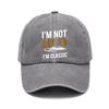 New washed baseball cap printing car logo cap cowboy baseball cap retro versatile soft top hat