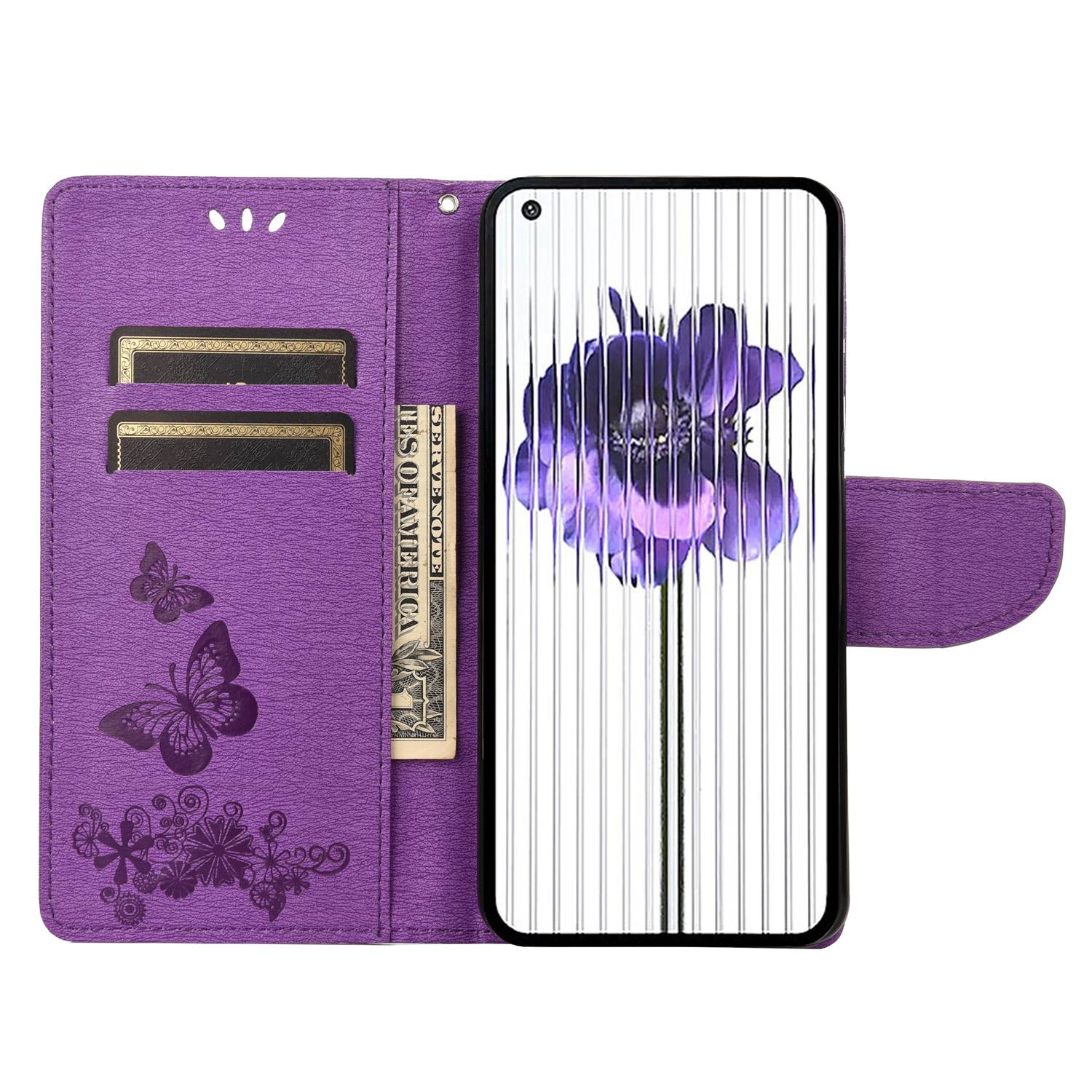 Purple PU Leather