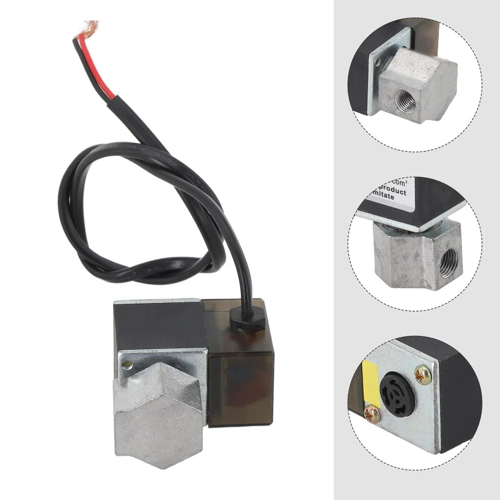 Air Pump Compressor Solenoid Valve Control Exhaust Check Valves Silent Oil-free Cast Aluminium Air Tools Parts