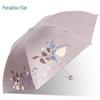 Heaven Black Adhesive UV Protection Folding Sun Umbrella