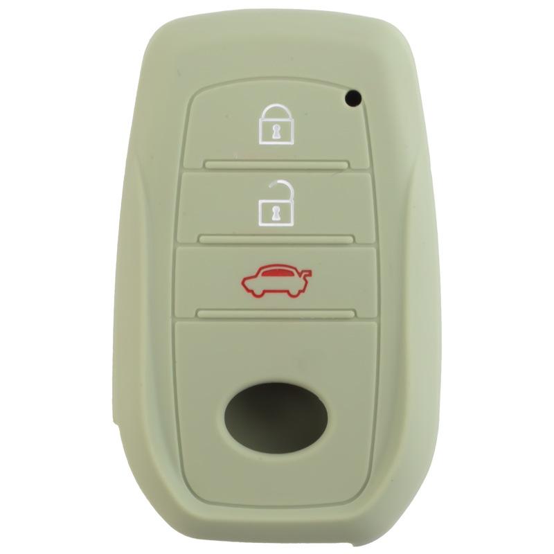 Silicone key cover is suitable for Toyota RAV4 RongFang Smart 3-key key case Highlander Vessa Lingshang protective cover