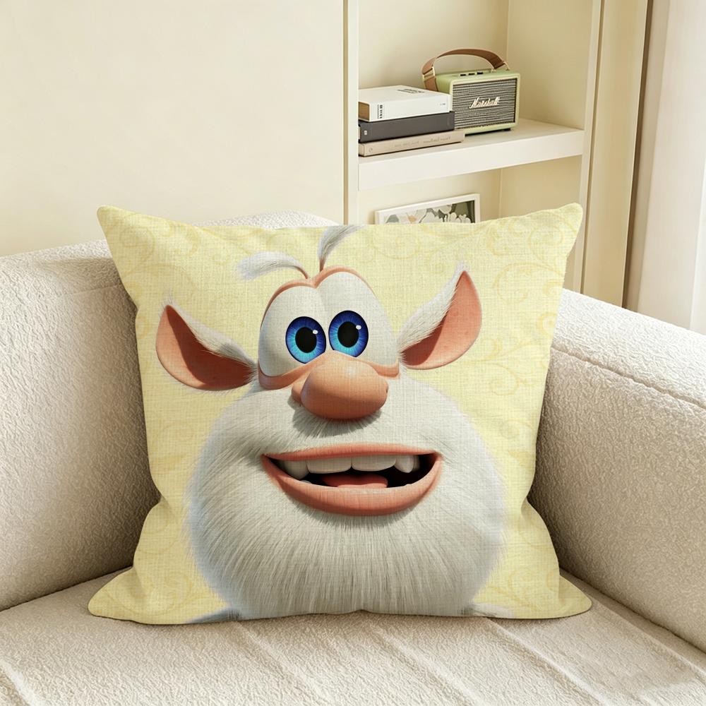 B-Booba Cushion Cover Natural Linen Pillowcase Set, All-In-One Decor For Sofa, Bedroom & Chair