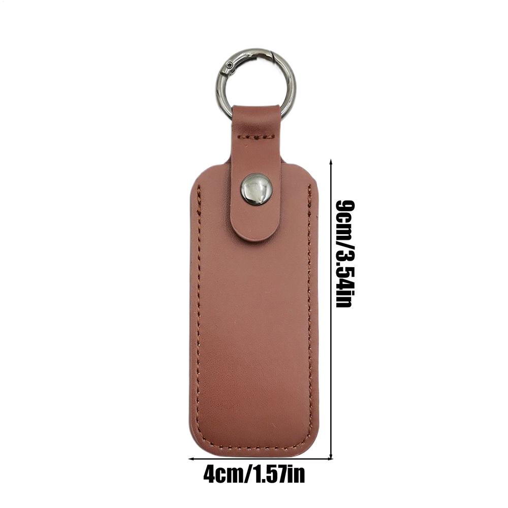PU Leather Bag Cases for USB Flash Drive Keyring Storage Bags for U Disk Hasp Protective Cover Bag Keychain Holder